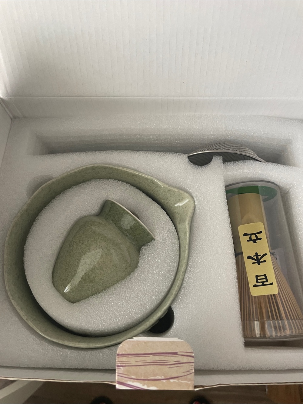 Ceramic Matcha Tea Set in Light Green